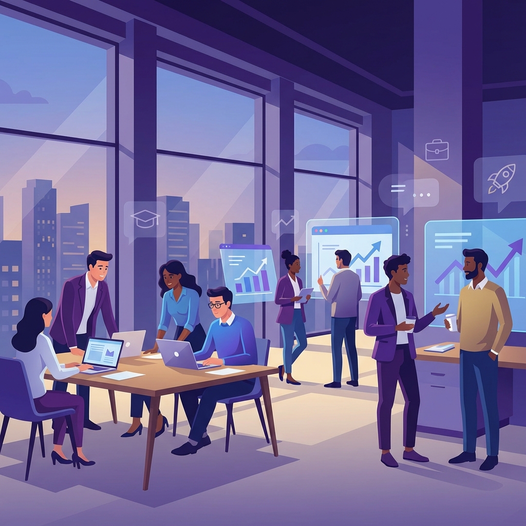 Students working collaboratively